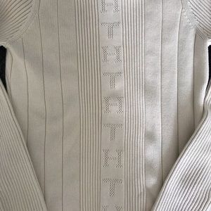 Tommy Hilfiger Cream Mock Turtleneck Size Large